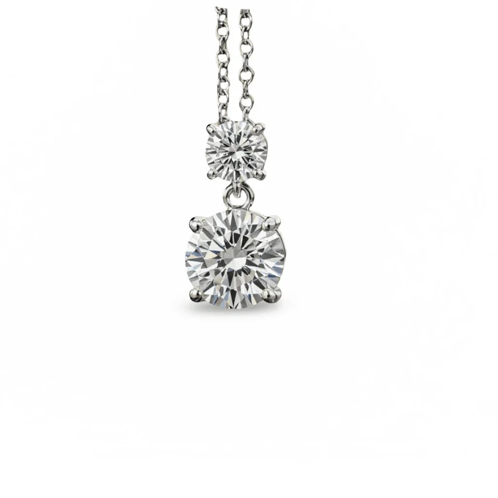 Riva Lab Grown Diamond Solitaire Pendant - Jewelslane