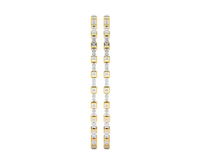 Riya Diamond bangles in Gold - Jewelslane
