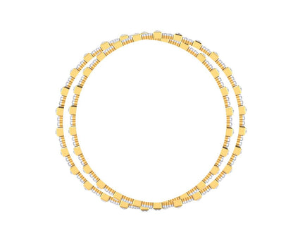 Riya Diamond bangles in Gold - Jewelslane