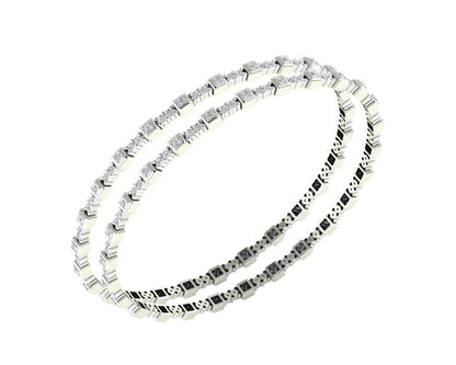 Riya Diamond bangles in Gold - Jewelslane