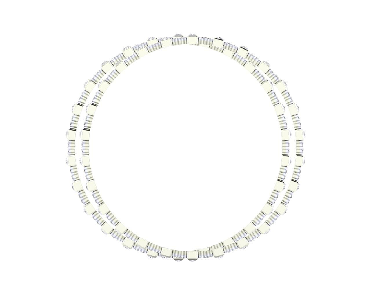 Riya Diamond bangles in Gold - Jewelslane