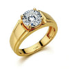 Roan Round Brilliant Cut Lab Diamond Ring for Men - Jewelslane