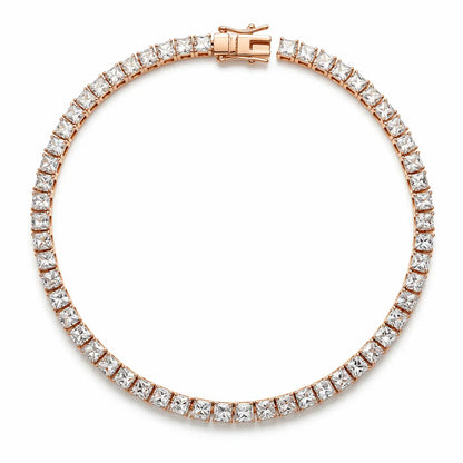Rory Princess Cut Lab diamond Tennis Necklace - Jewelslane