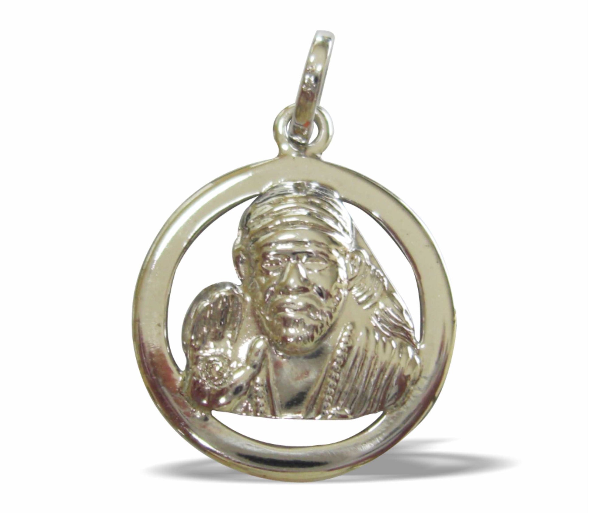 Sai Baba Pendant in Silver Primary Image