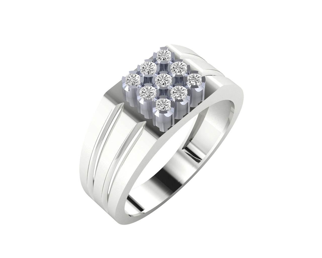 Sam Gents Diamond Ring in 14K Gold - Jewelslane