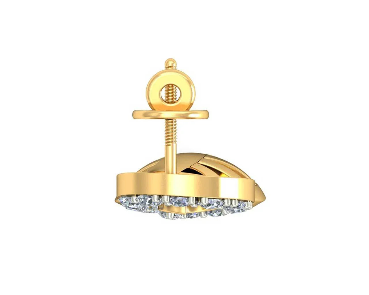 Sama Designer Diamond Earrings in gold - Jewelslane