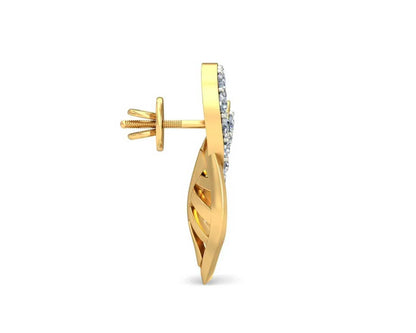 Sama Designer Diamond Earrings in gold - Jewelslane