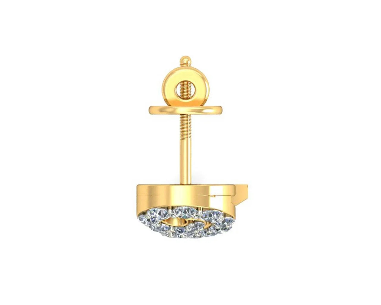 Sana Designer diamond earrings in 14k gold - Jewelslane