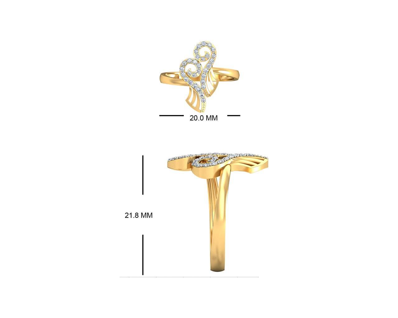 Sana Diamond Pendant set in 14k gold - Jewelslane
