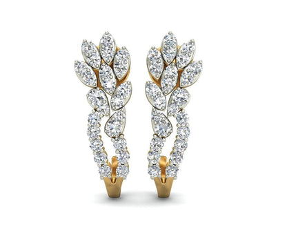 Sara Diamond Earrings in Gold - Jewelslane