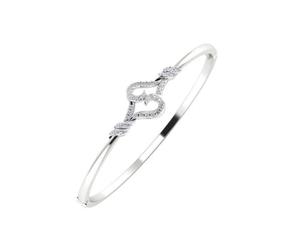 Sara Diamond Bangle For Daily wear in Gold - Jewelslane