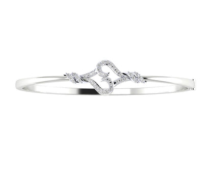 Sara Diamond Bangle For Daily wear in Gold - Jewelslane