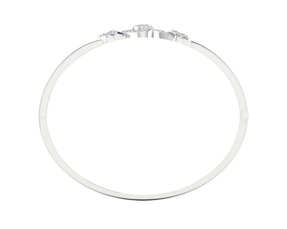Sara Diamond Bangle For Daily wear in Gold - Jewelslane