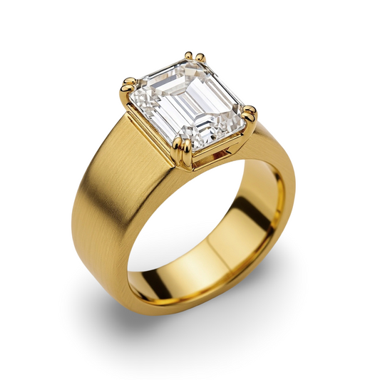 Sean Emerald Cut Men’s Diamond ring - Jewelslane