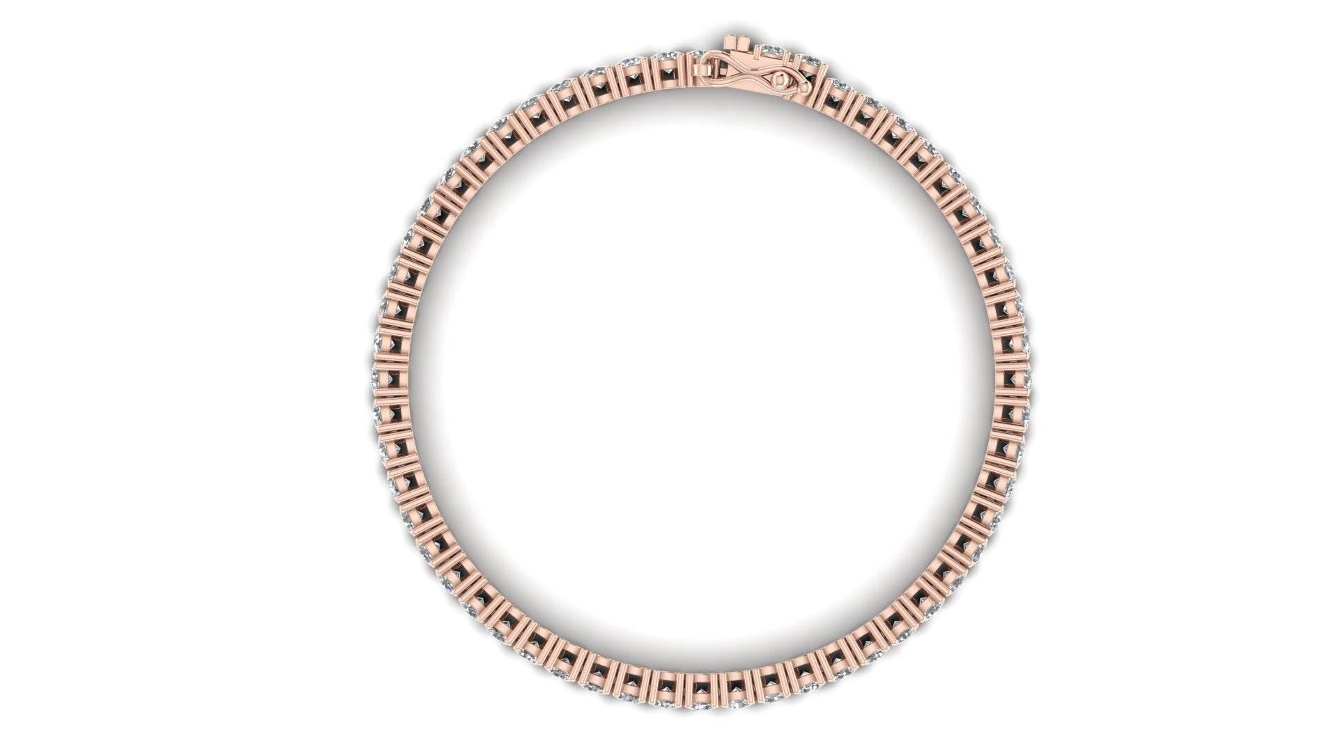Seher Lab Grown Diamond Tennis Bracelet in Gold - Jewelslane