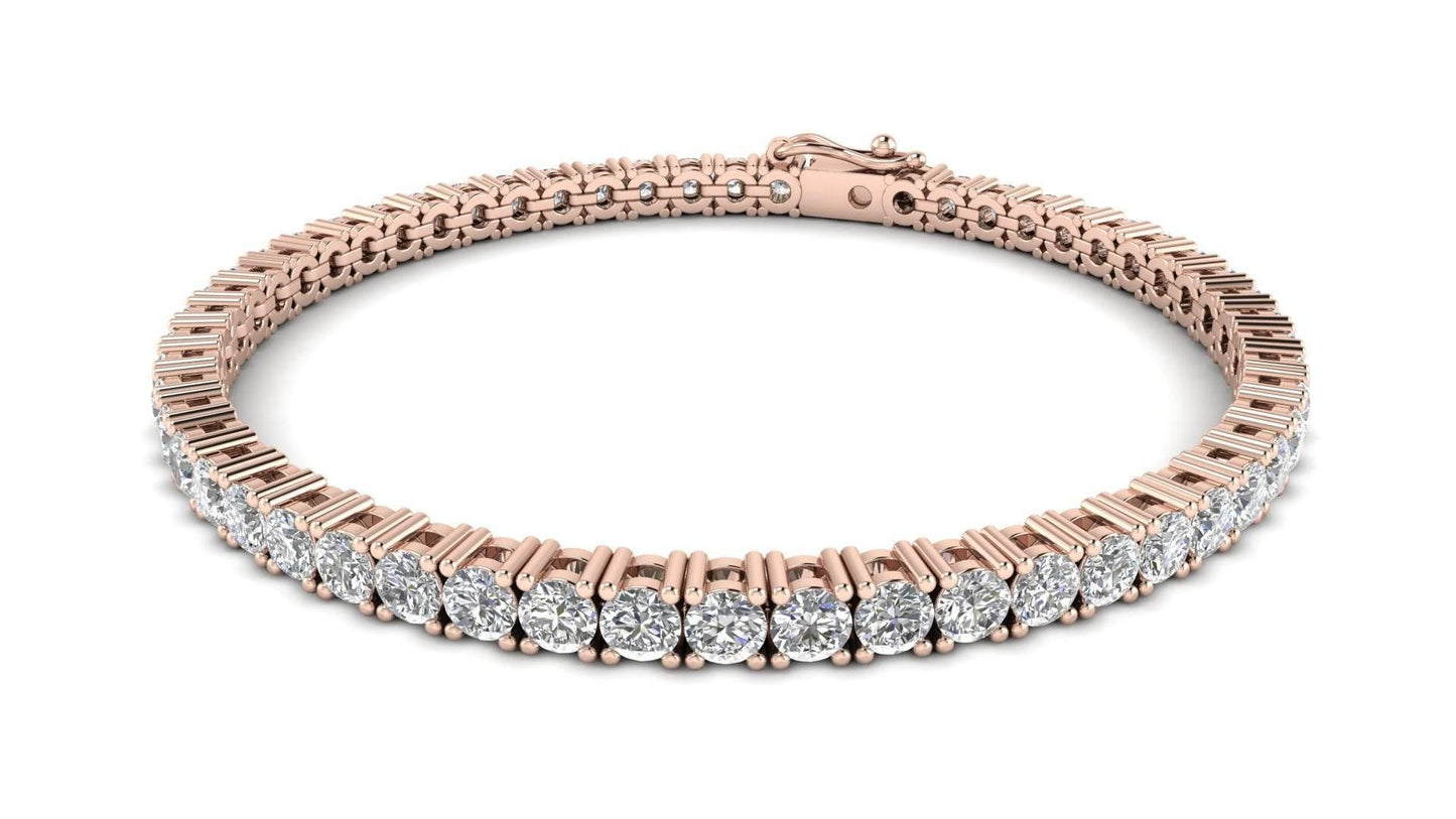 Seher Lab Grown Diamond Tennis Bracelet in Gold - Jewelslane