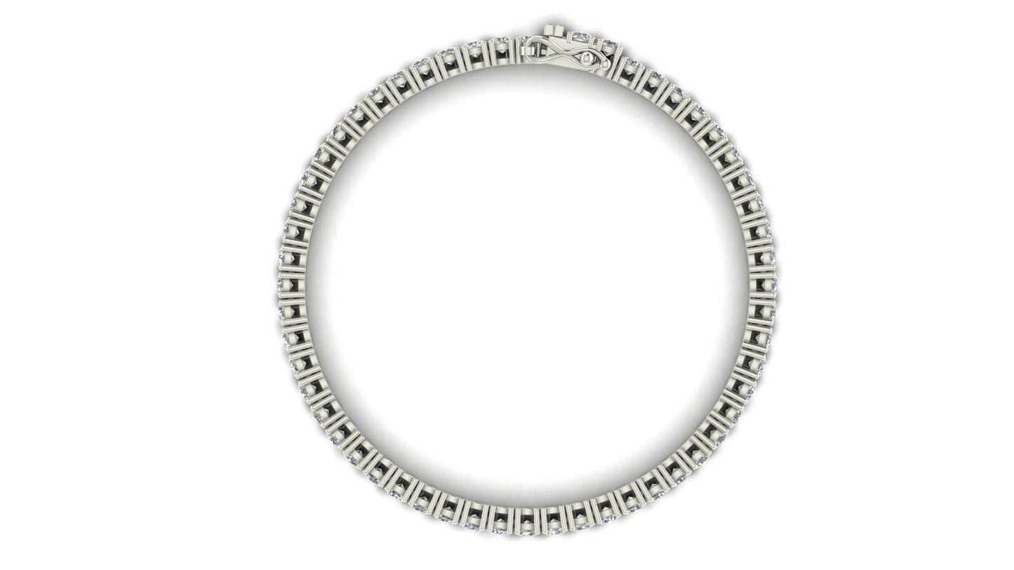 Seher Lab Grown Diamond Tennis Bracelet in Gold - Jewelslane