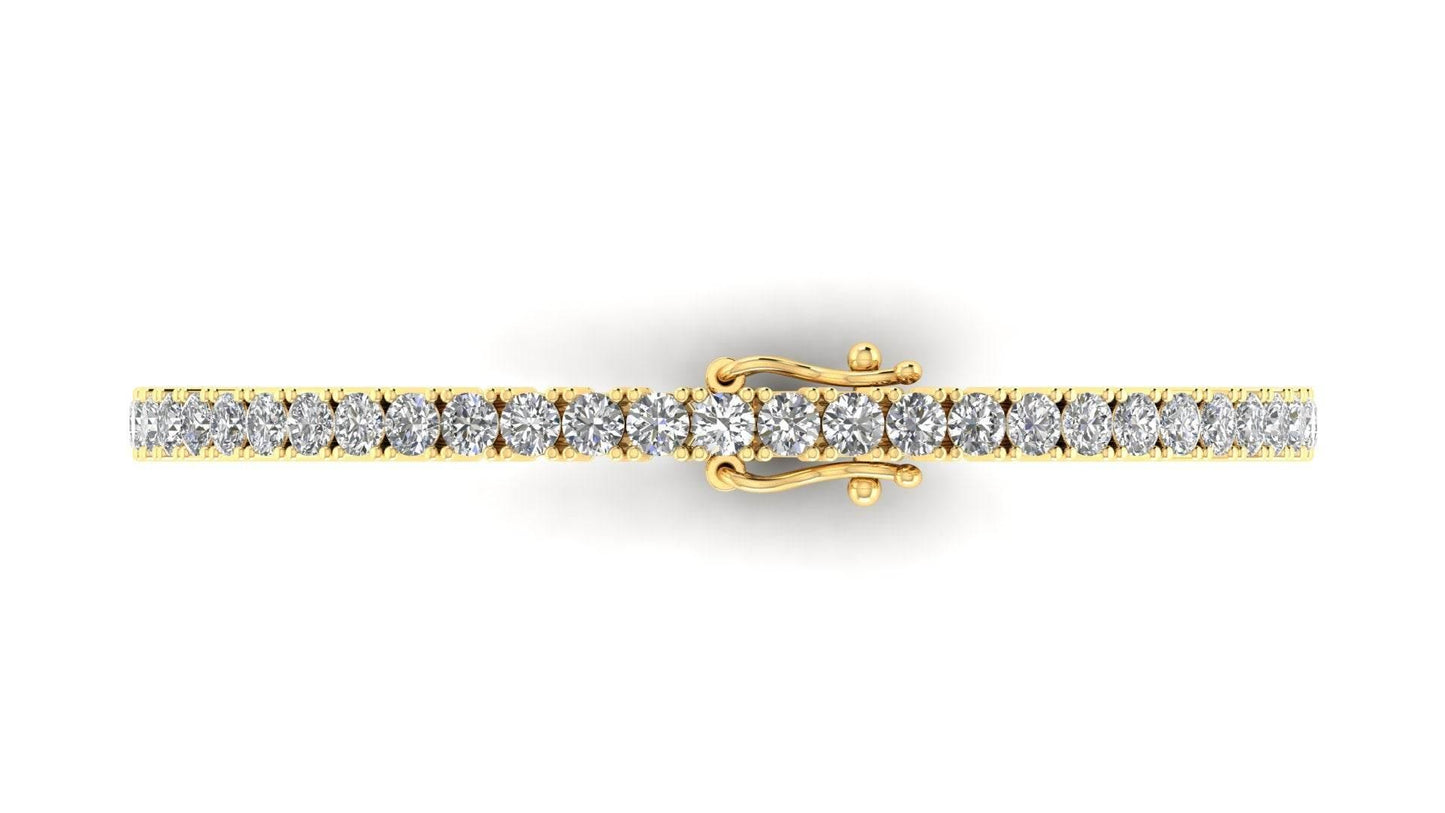 Seher Lab Grown Diamond Tennis Bracelet in Gold - Jewelslane