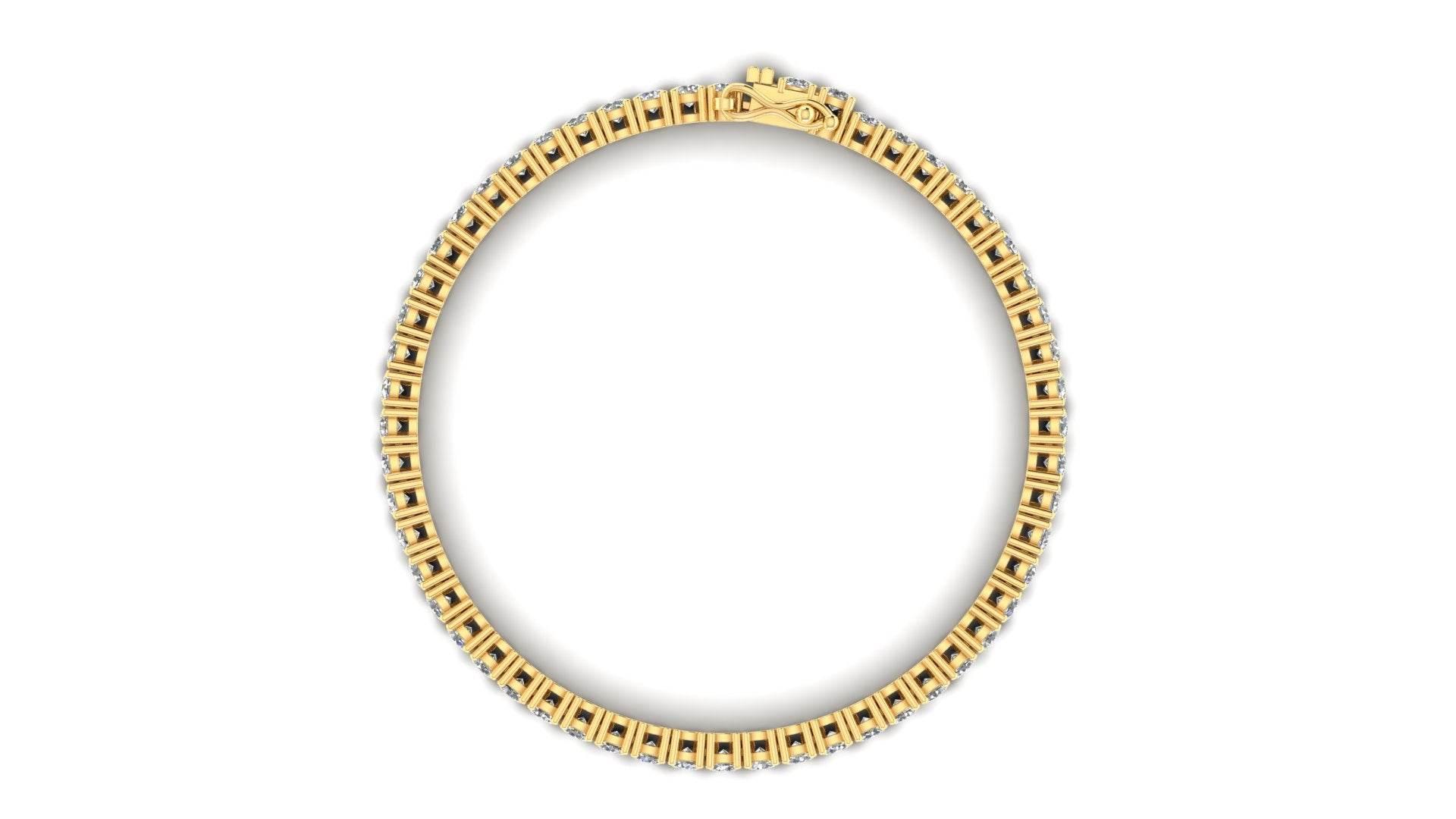 Seher Lab Grown Diamond Tennis Bracelet in Gold - Jewelslane