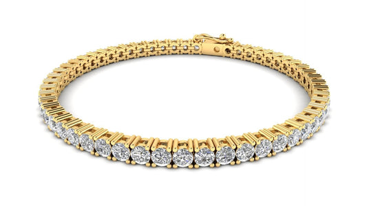 Seher Lab Grown Diamond Tennis Bracelet in Gold - Jewelslane