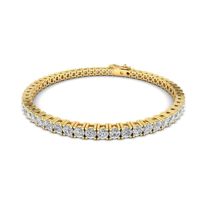 Seher Lab Grown Diamond Tennis Bracelet in Gold - Jewelslane