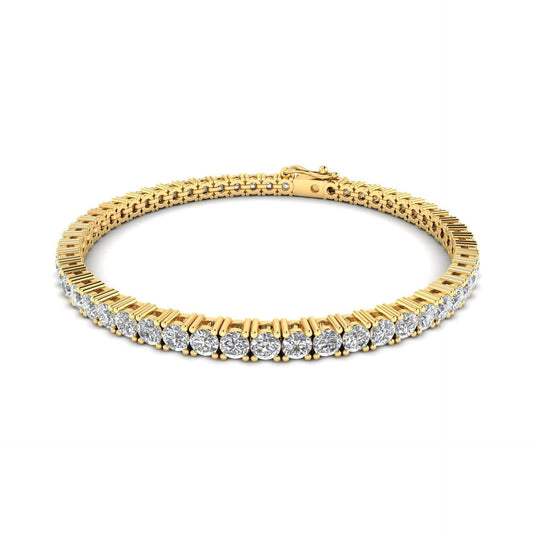 Seher Lab Grown Diamond Tennis Bracelet in Gold - Jewelslane