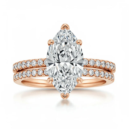 Shaira Marquee shape Lab Solitaire Diamond Ring - Jewelslane