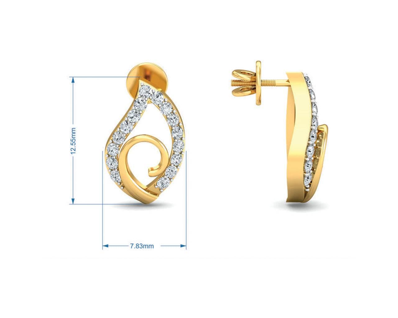 Shama Diamond Earrings - Jewelslane