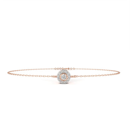Sheena Lab Grown Diamond Bracelet on Chain in Gold - Jewelslane