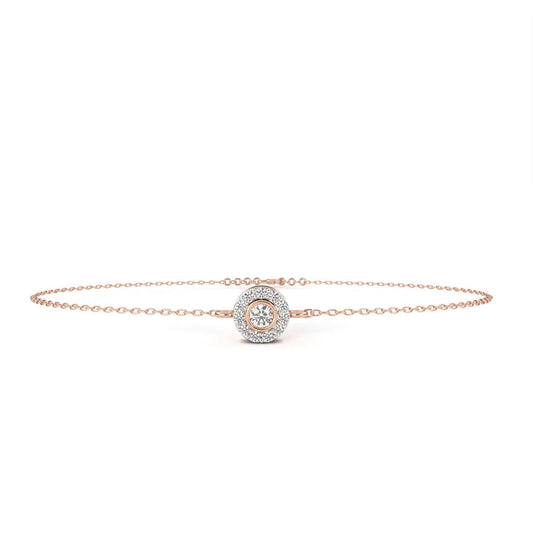 Sheena Lab Grown Diamond Bracelet on Chain in Gold - Jewelslane