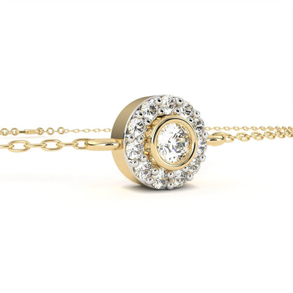 Sheena Lab Grown Diamond Bracelet on Chain in Gold - Jewelslane