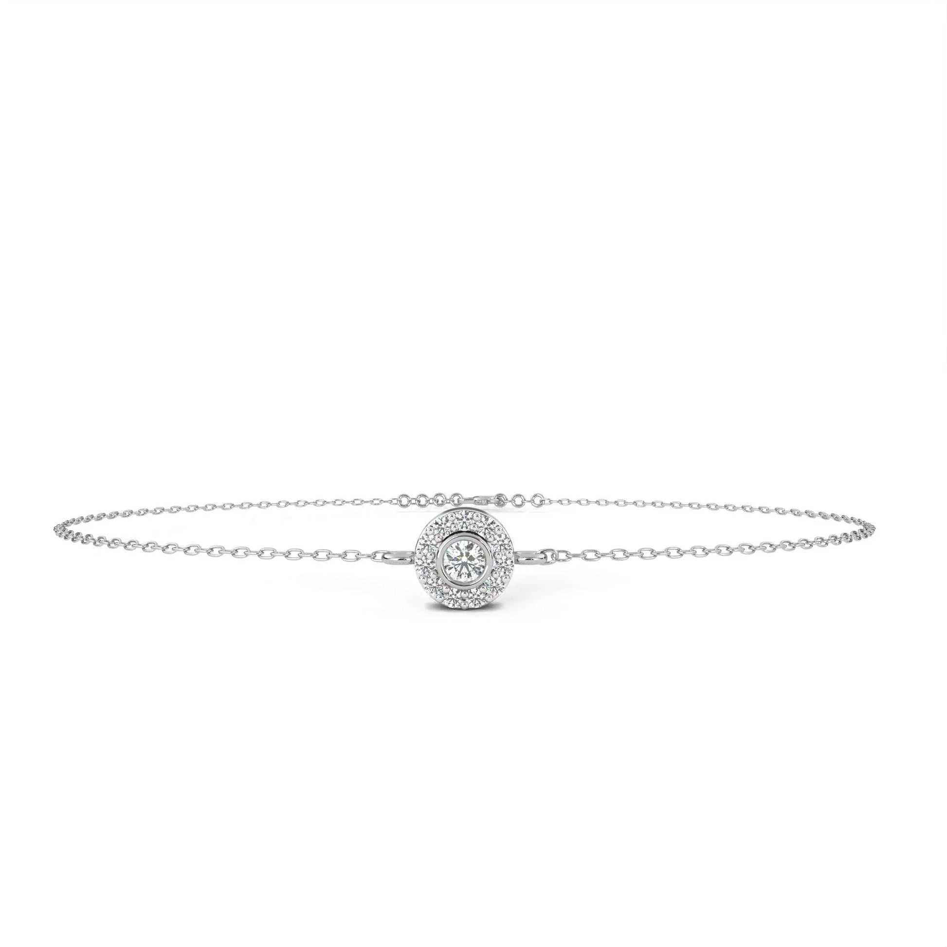 Sheena Lab Grown Diamond Bracelet on Chain in Gold - Jewelslane