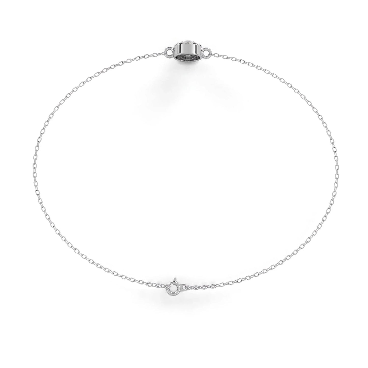 Sheena Lab Grown Diamond Bracelet on Chain in Gold - Jewelslane