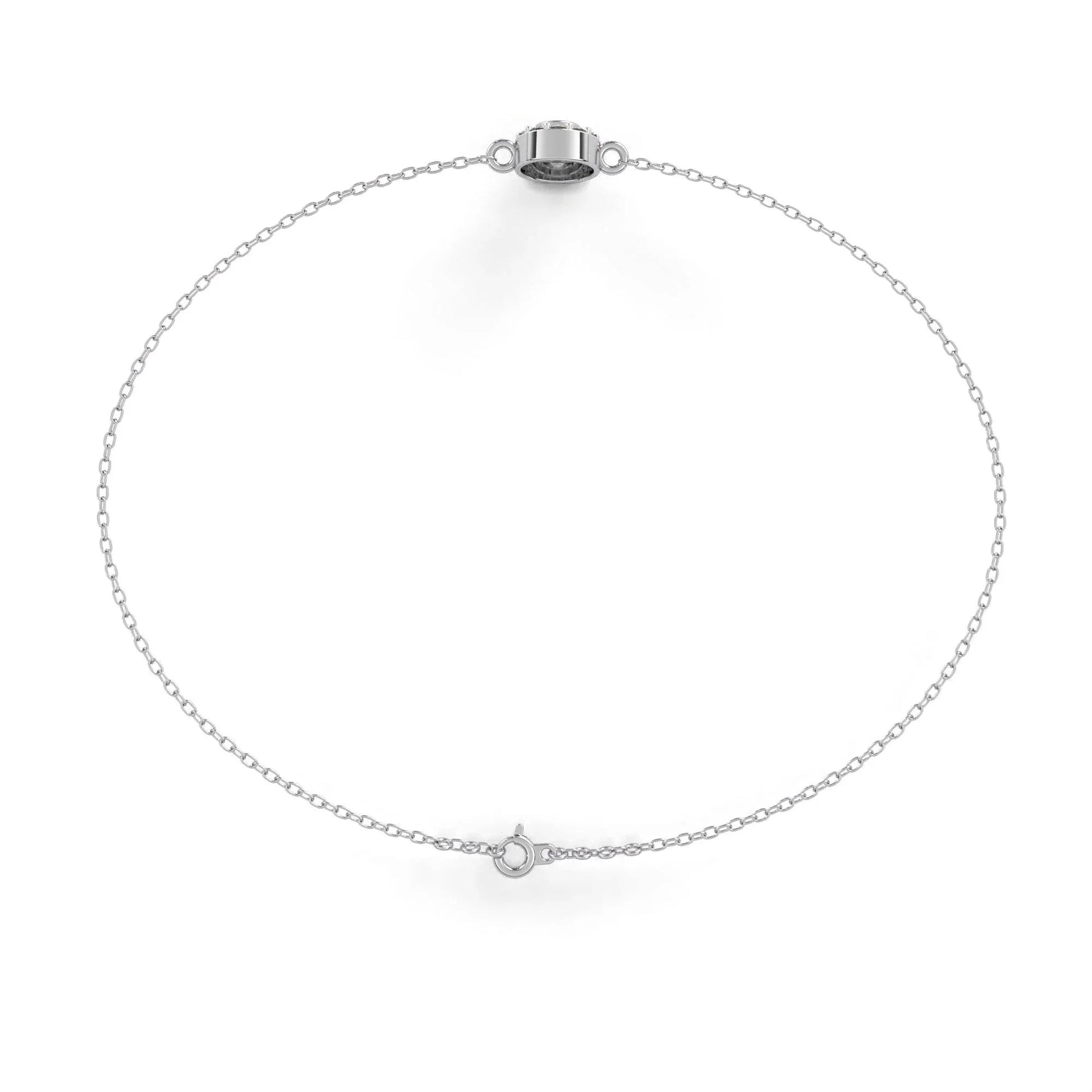 Sheena Lab Grown Diamond Bracelet on Chain in Gold - Jewelslane