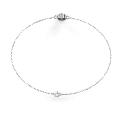 Sheena Lab Grown Diamond Bracelet on Chain in Gold - Jewelslane