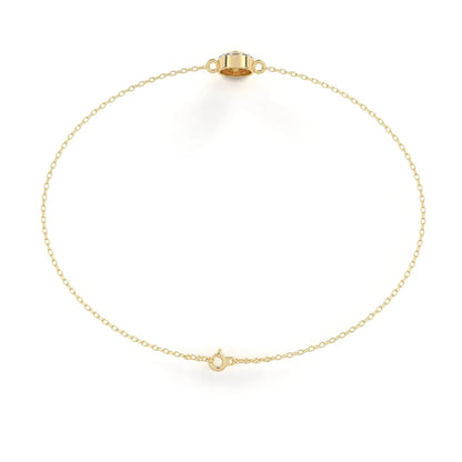 Sheena Lab Grown Diamond Bracelet on Chain in Gold - Jewelslane