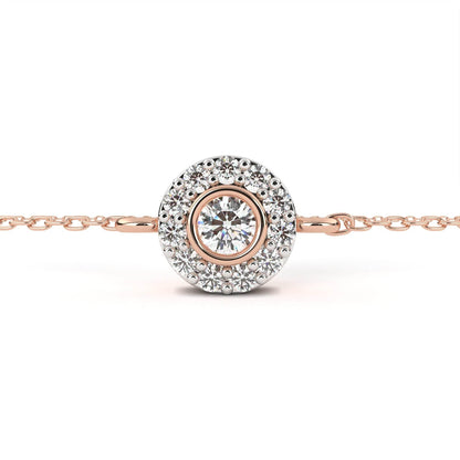 Sheena Lab Grown Diamond Bracelet on Chain in Gold - Jewelslane