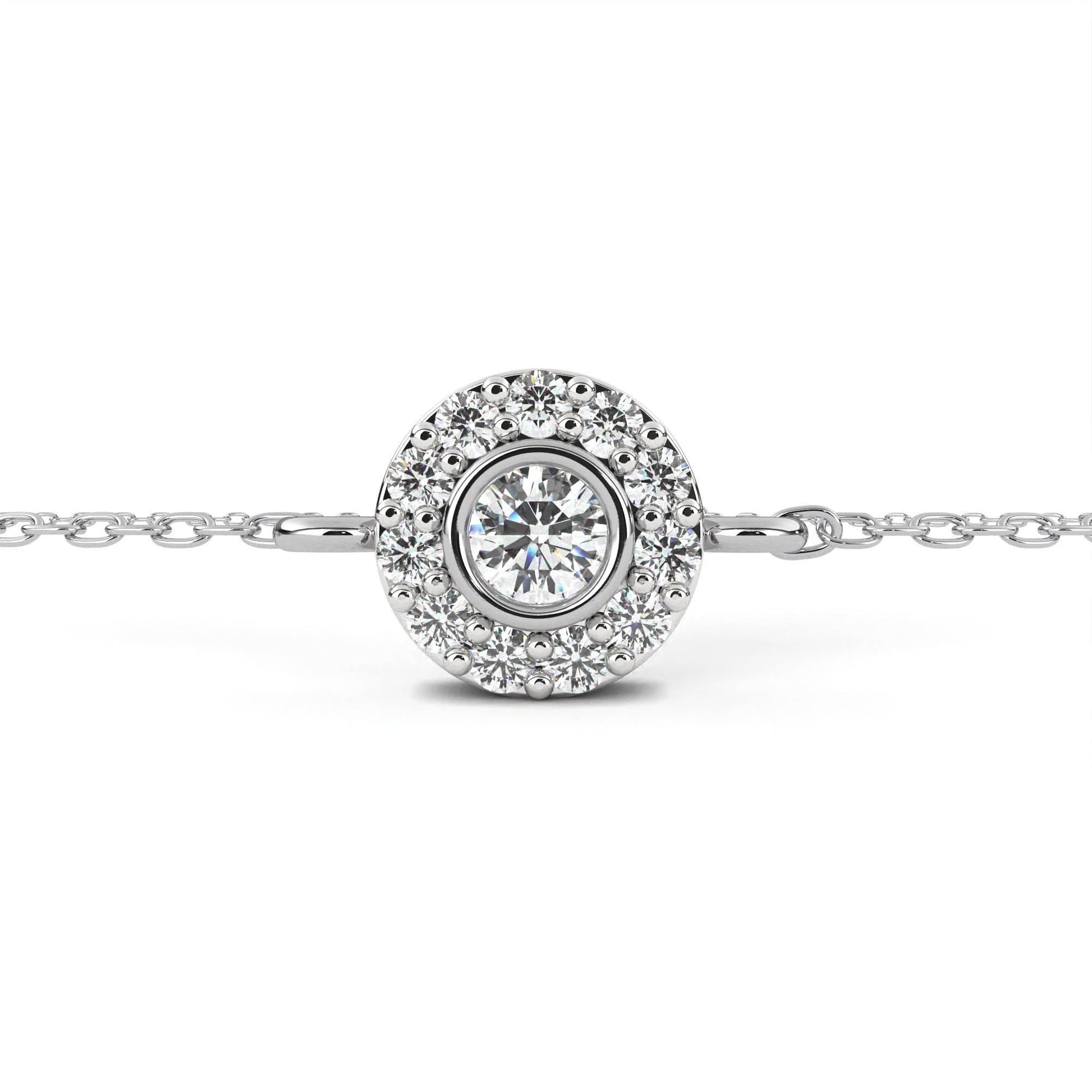 Sheena Lab Grown Diamond Bracelet on Chain in Gold - Jewelslane