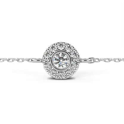 Sheena Lab Grown Diamond Bracelet on Chain in Gold - Jewelslane