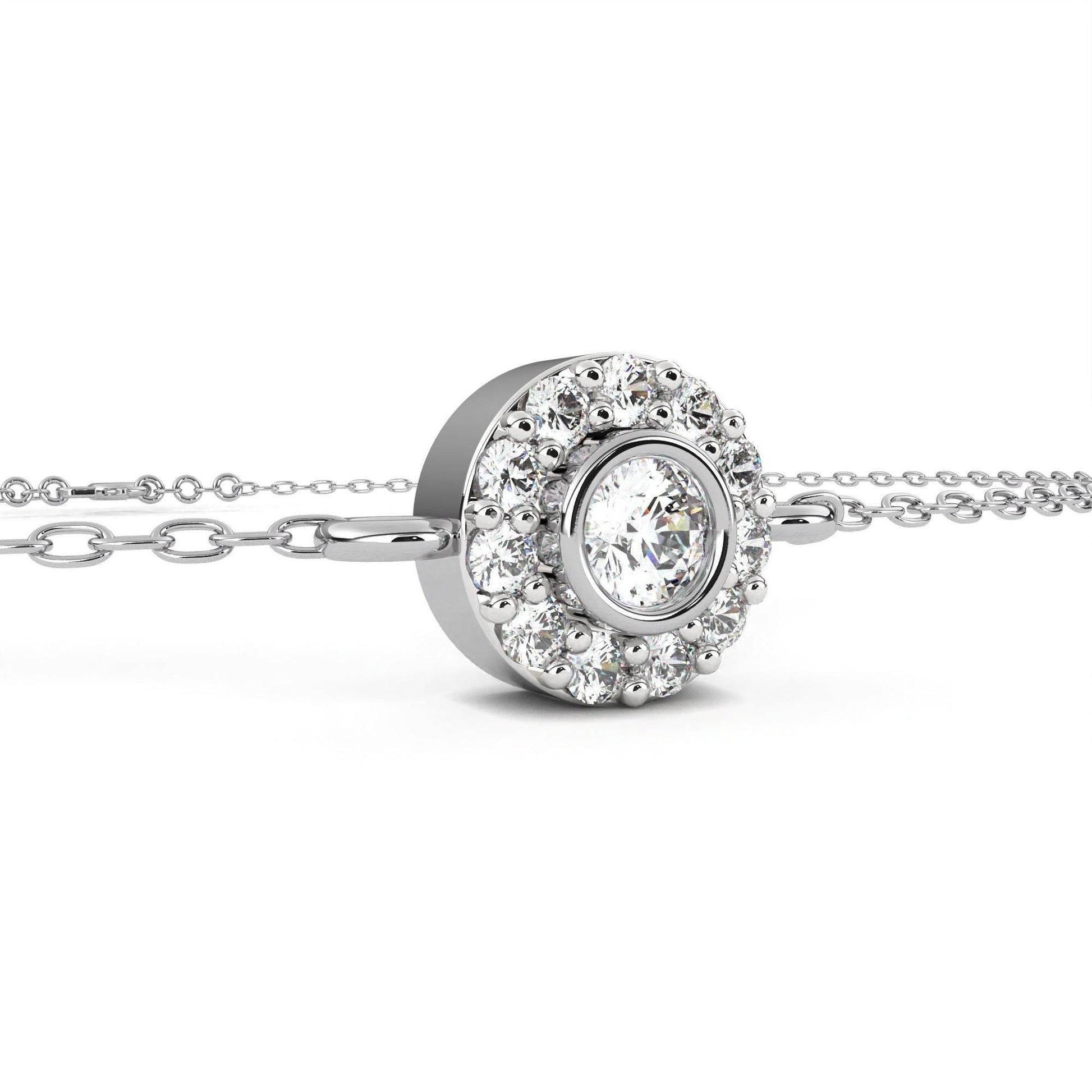 Sheena Lab Grown Diamond Bracelet on Chain in Gold - Jewelslane