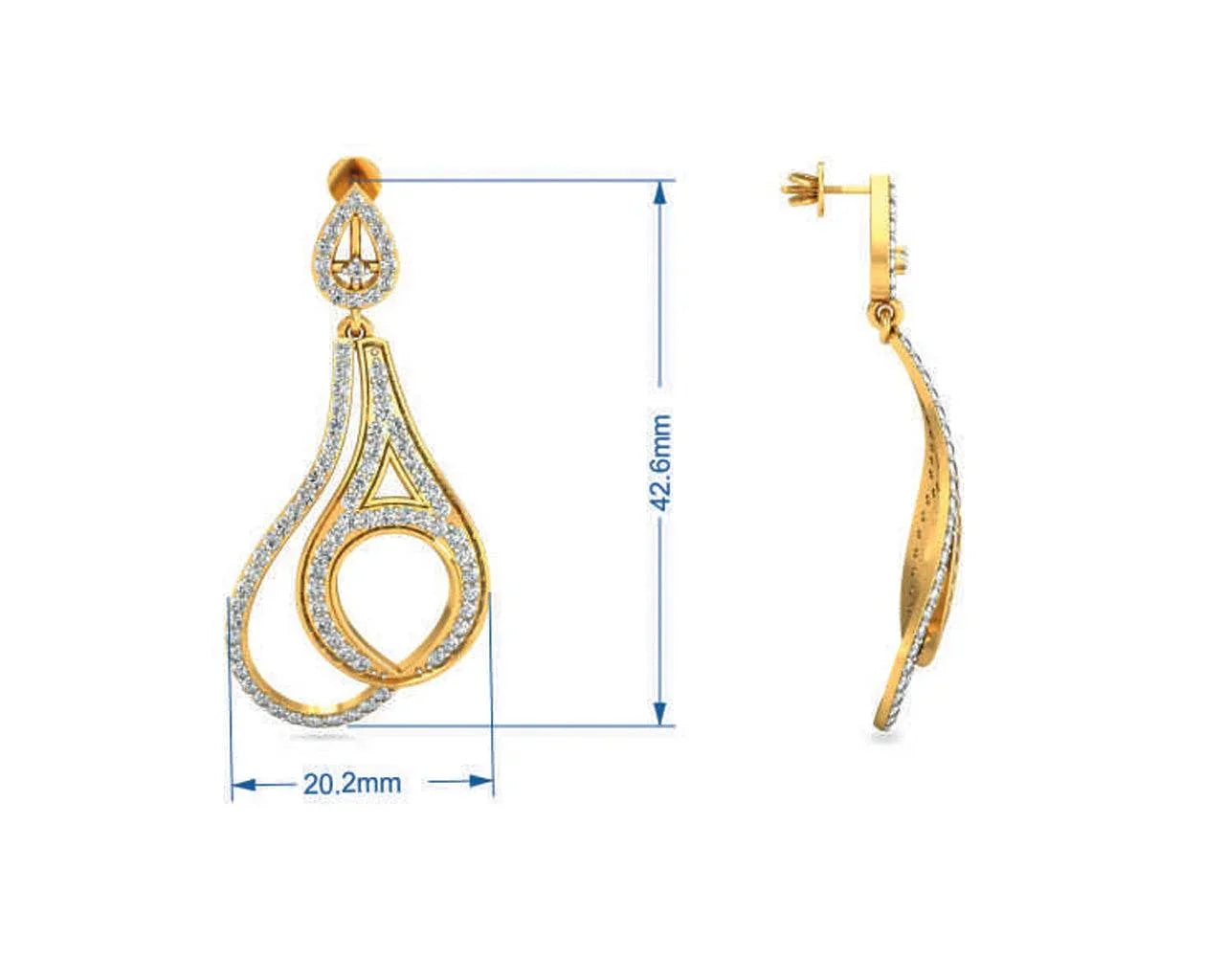 Siddhi Diamond Earrings - Jewelslane