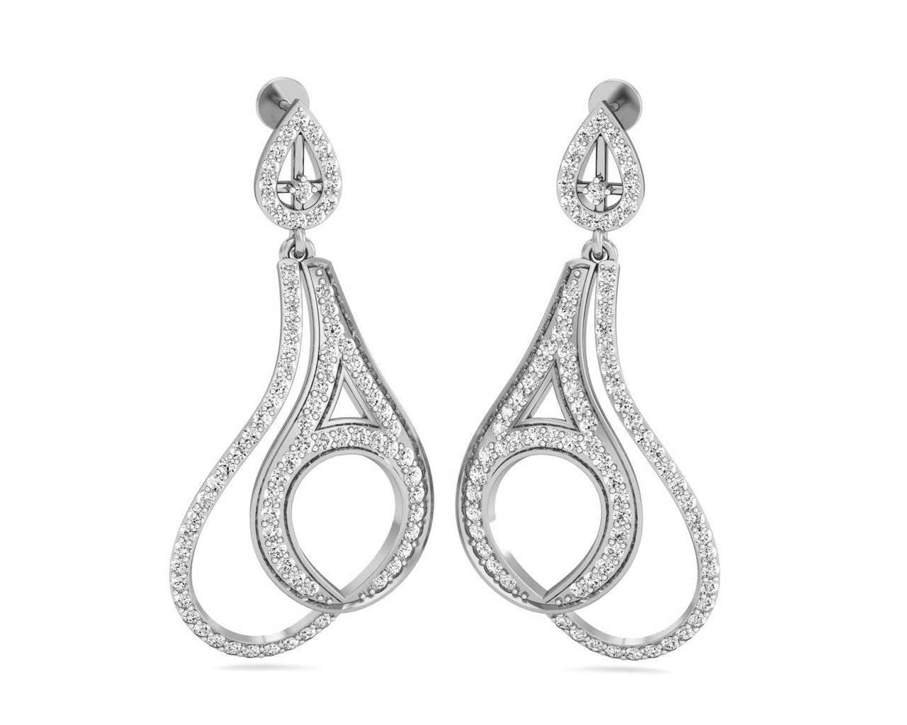 Siddhi Diamond Earrings - Jewelslane
