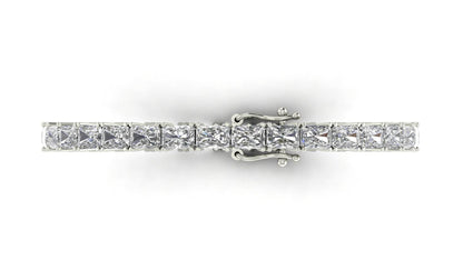 Sonya Radiant cut Lab Grown solitaire diamonds tennis bracelet in gold - Jewelslane