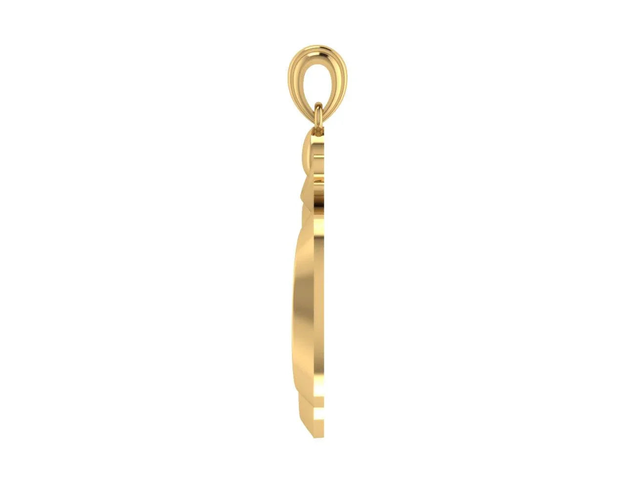 Stylish Om Gold Pendant - Jewelslane