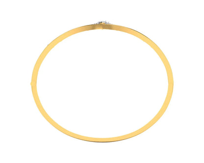 Suma Diamond Bangle in Gold - Jewelslane