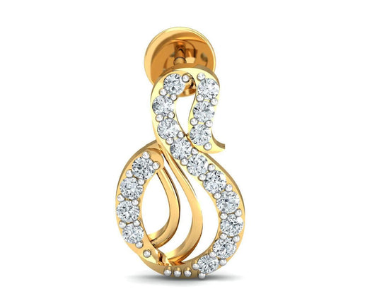 Swan Diamond Earrings - Jewelslane