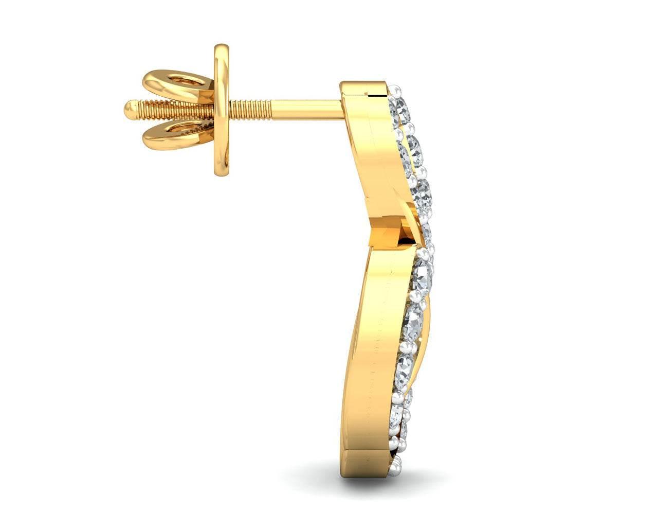 Swan Diamond Earrings - Jewelslane