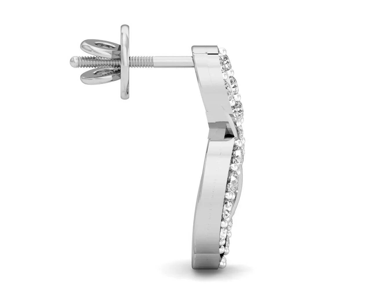 Swan Diamond Earrings - Jewelslane