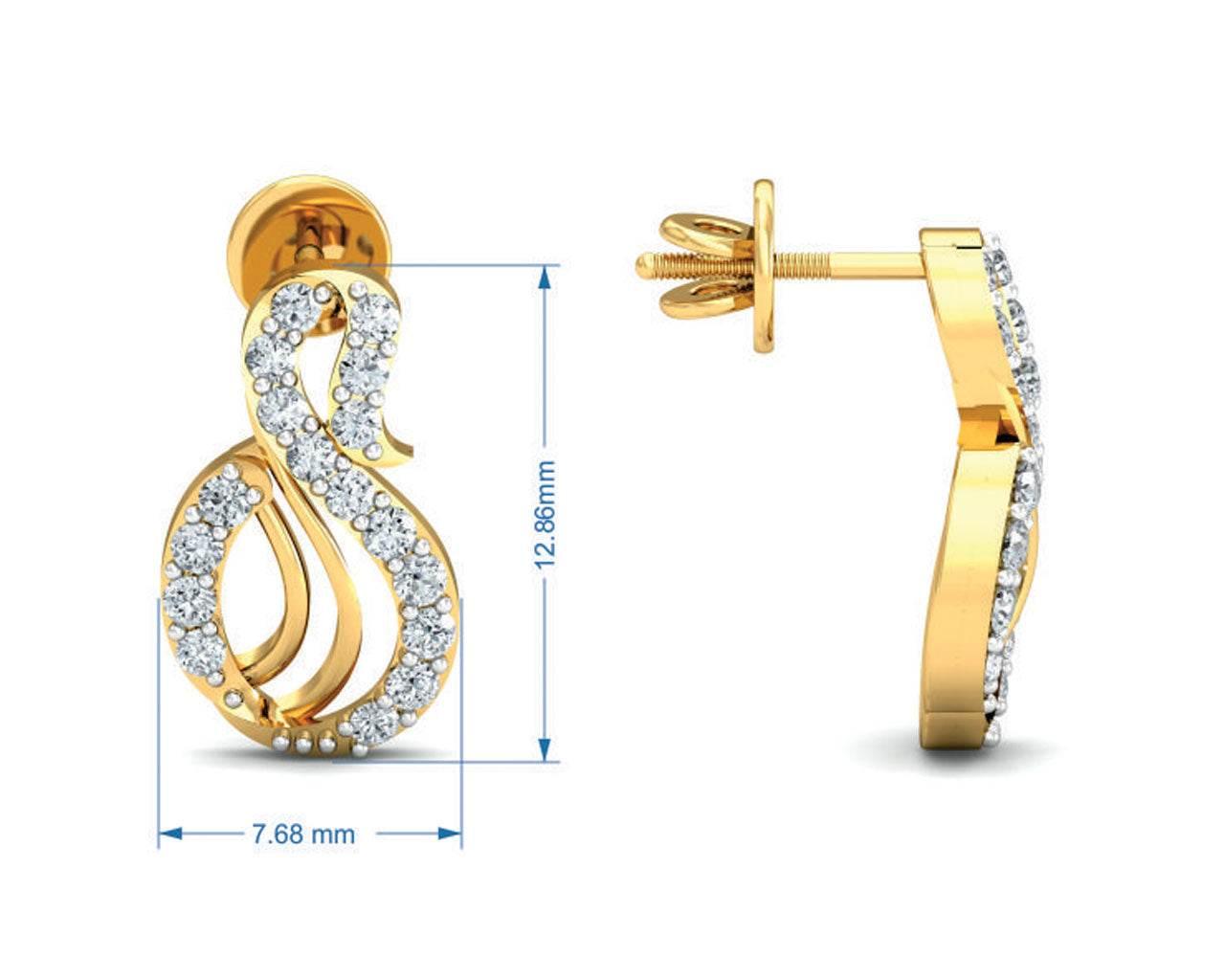 Swan Diamond Earrings - Jewelslane