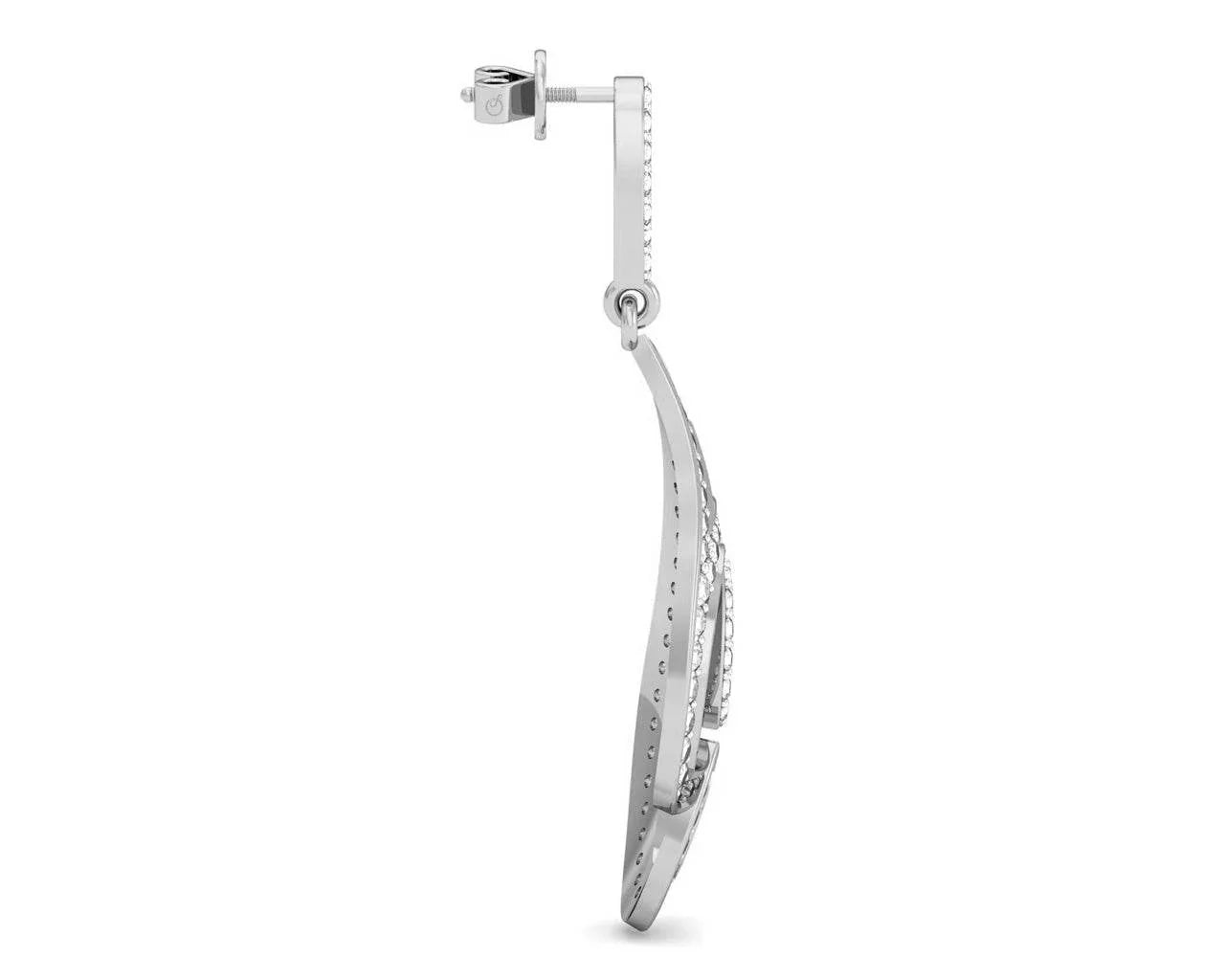 Tamira Long Diamond Earrings - Jewelslane